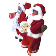 12" Black Mr. and Mrs. Claus, Set of 2