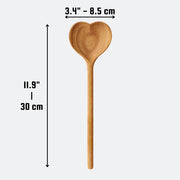 Love You Mama - Wooden Heart Spoon -