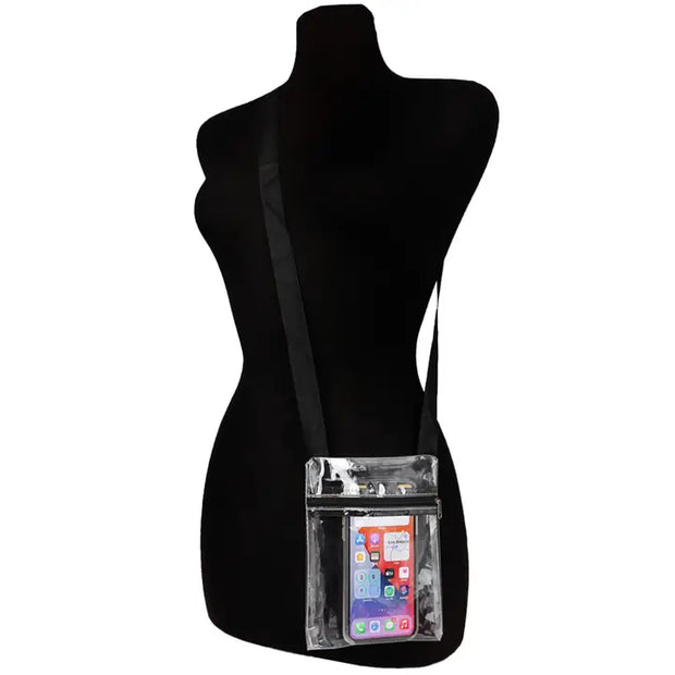 Petite Clear Soft Pvc Zippered Crossbody Bag