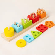 Wooden Puzzle Building Stocking Stuffer Back To School Toy