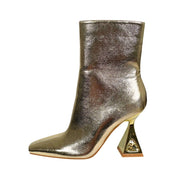 Lady Couture Molly Jewel Metallic Heel Bootie