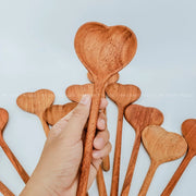 Love You Mama - Wooden Heart Spoon -