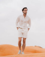 Organic Ivory Linen Shirt