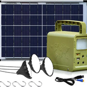 Solar Generator - Portable Power Station For Emergency ,Solar Powered Generator with Panel Including 3 Sets Led Light