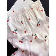 Ice Silk Pajamas Long Sleeve Spring and Autumn French Simple High-End Silk