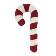 Red & White Striped Candy Design Holiday Decorative Pillow