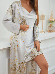 Two Piece Set of Tied Pajamas and Pajamas