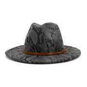 Women Warm and Simple Snake Panama HAT_CWAH0703