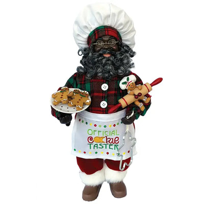 15" Black Cookie Taster Claus