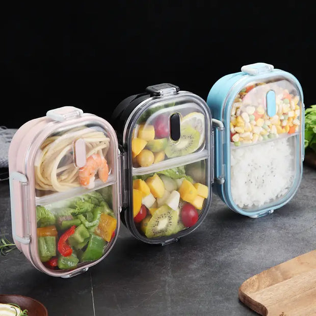 Portable Children's Lunch Box, 304 Stainless Steel Bento, Kitchen Leak Proof Food Box For Kids