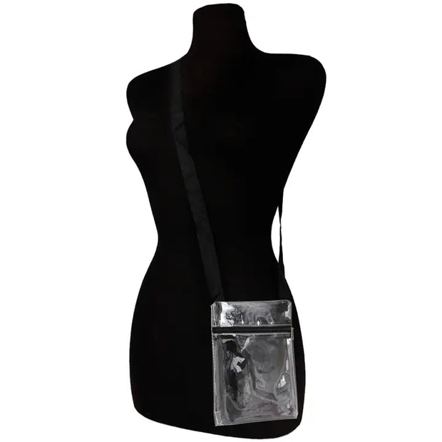 Petite Clear Soft Pvc Zippered Crossbody Bag
