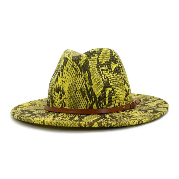 Women Warm and Simple Snake Panama HAT_CWAH0703
