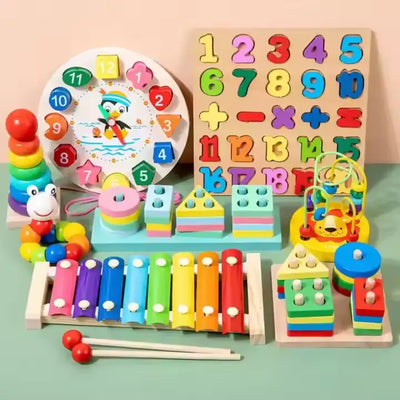 Wooden Puzzle Building Stocking Stuffer Back To School Toy