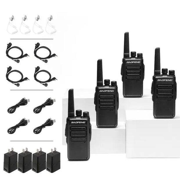 Baofeng GT-68 [4 Packs] Frs Radios | License-Free | Typc-C Charging | Ctcss/Dcs