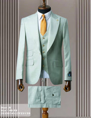 3 Pcs Peak Lapel Men Suit