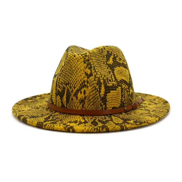 Women Warm and Simple Snake Panama HAT_CWAH0703