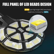 1500W Large Solar Street Lights Outdoor - Commercial Grade Solar Powered Street Light 120000LM with Remote