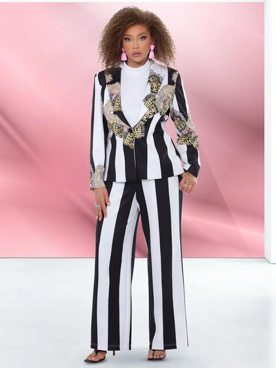 Donna Vinci Style 12178, 3pc. Jacket, Top & Pant Set