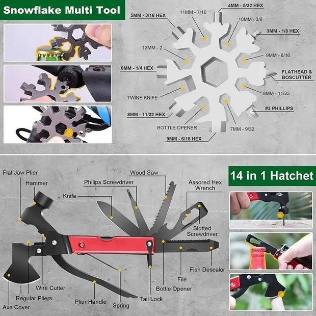 High Quality Perfect Gift Survival Gear Kit Camping Accessor