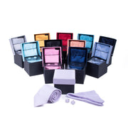 12pc Men's Boxed Bow Tie and Hanky with Lapel Pin Set