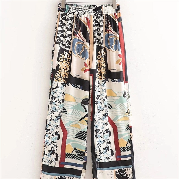 Patchwork Kimono Top and Bottoms