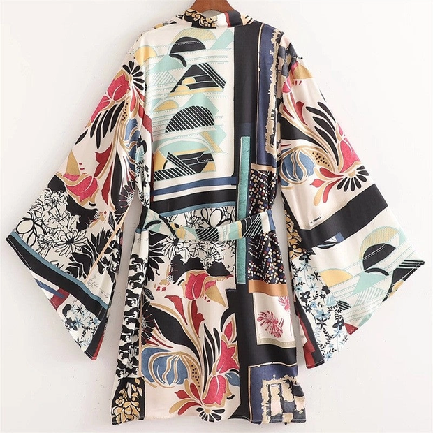 Patchwork Kimono Top and Bottoms